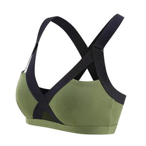 S-XXXL Female Fitness Gym Tops Women Bandage Cross Sport Vest Bra Running Yoga Tank Underwear Women Short Bra