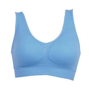 Women Plus Size Sports Bra Padded Wirefree Sport Brassiere High Impact Fitness Yoga Workout Sports Top 4XL 5XL 6XL