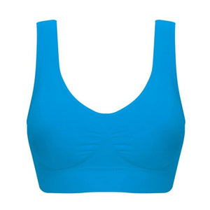 Women Plus Size Sports Bra Padded Wirefree Sport Brassiere High Impact Fitness Yoga Workout Sports Top 4XL 5XL 6XL