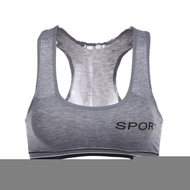 Leisure Sports Bra Top Push Up Fitness Running Yoga Bra Underwear Cotton Sport Tops Fo For Women Gym Wear Solid Women Sportswear