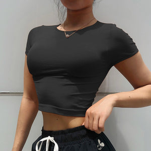 Yoga Top Women Sexy High Waist Gym Shirts Breathable Sport Elastic Crop Top Workout Shirts Fitness Seamless Tank Athletic Tops