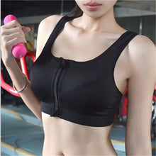 Load image into Gallery viewer, Women Sports Bra High Stretch Breathable Tops Fitness Women Padded For Running Yoga Gym Seamless Crop Bras Black Gray Sport Bras