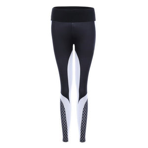 NIBESSER New Women Gold Print Leggings No Transparent Exercise Fitness Workout Leggings Patchwork Push Up Female Pants Leggins