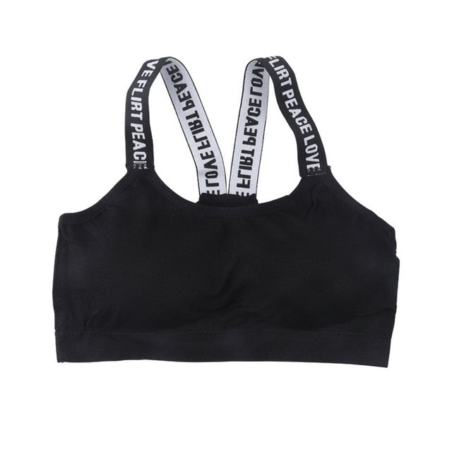 Women Sport Bra Top Black Padded Yoga Brassiere Fitness Sports Tank Top Female Sport Yoga Bra Push Up Sports Bra Yoga underwear