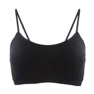 Women Gym Running Crop Top Training Sport Bra Black Padded Criss Cross Back Yoga Bra Breathable Wirefree 5 Colors