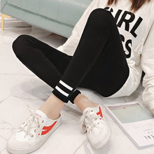 Load image into Gallery viewer, High Quality Cotton Leggings Side stripes Women Casual Leggings Plus Size 5XL High Waist Fitness Leggings Plump Female Leggings