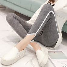 Load image into Gallery viewer, High Quality Cotton Leggings Side stripes Women Casual Leggings Plus Size 5XL High Waist Fitness Leggings Plump Female Leggings