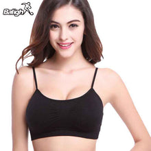 Load image into Gallery viewer, Training Sports Bra Women Gym Running Crop Tops Black Padded Criss Cross Back Yoga Bra Breathable Wirefree Sport Bra