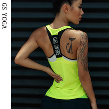 Load image into Gallery viewer, Women Sport tank Tops For Gym Vest Top Fitness Sleeveless T Shirt Sports Wear Yoga tank top Clothes Gym Vest Running workout