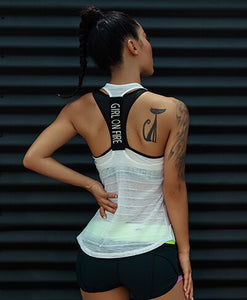 Women Sport tank Tops For Gym Vest Top Fitness Sleeveless T Shirt Sports Wear Yoga tank top Clothes Gym Vest Running workout