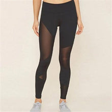 Load image into Gallery viewer, Sexy Women Patchwork Mesh Leggings Summer Bandage High Waist Fitness Stretch Leggings Trousers