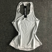 Load image into Gallery viewer, Women Sleeveless Fitness Vest  Exercise Workout Sports T-Shirts Fitness Running Sport Vest Yoga top Gym Clothing T-Shirt