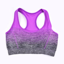 Load image into Gallery viewer, THUNSHION Sports Bra High Stretch Breathable Top Fitness Women Padded for Running Yoga Gym Seamless Crop Bra Gradient Sport Bra