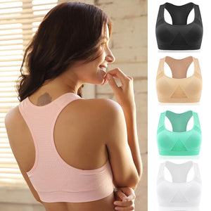 New Net Grid Breathable No Rims Sport Bra Push Up Padded Shakeproof Sleeping Brassiere Yoga Running BH Girl Free Shipping.