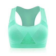 Load image into Gallery viewer, New Net Grid Breathable No Rims Sport Bra Push Up Padded Shakeproof Sleeping Brassiere Yoga Running BH Girl Free Shipping.