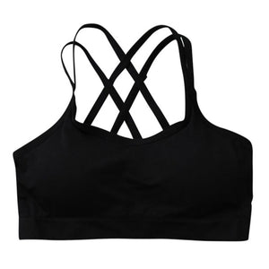 Woman Sports Bra Push Up Active Wear Tops For Women Gym Brassiere Sport Bra Criss Cross Crop Top 2018 Nwe Female Yoga Bra1