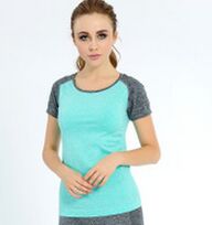 Quick Dry Stretch Slim Fit Yoga Tops Women Sport T Shirt Gym Jerseys Fitness Shirt Yoga Running T-shirts Female Sports Top Cloth