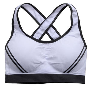 High Stretch Breathable Sports Bra Top Fitness Women Padded Sport Bra for Running Yoga Gym Seamless Crop Bra