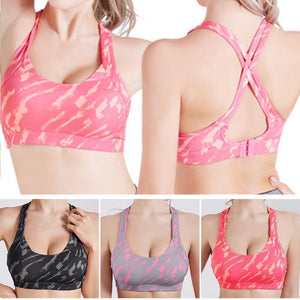 Cross Strap Back Women Sports Bra Professional Quick Dry Padded Shockproof Gym Fitness Running Yoga Sport Brassiere Tops Jogging