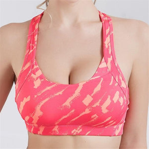 Cross Strap Back Women Sports Bra Professional Quick Dry Padded Shockproof Gym Fitness Running Yoga Sport Brassiere Tops Jogging