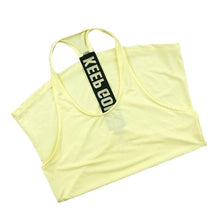 Load image into Gallery viewer, Sleeveless Female Sport Top Jersey Woman T-shirt Crop Top Yoga Gym Fitness Sport Vest Singlet Running Training Clothes for Womem