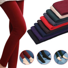 Load image into Gallery viewer, YRRETY Leggings Warm Women Heat Fleece Stretchy Leggings Warm Fleece Lined Slim Thermal Pants Leggings Mujer Casual Leggings