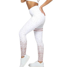 Load image into Gallery viewer, NIBESSER New Women Gold Print Leggings No Transparent Exercise Fitness Workout Leggings Patchwork Push Up Female Pants Leggins